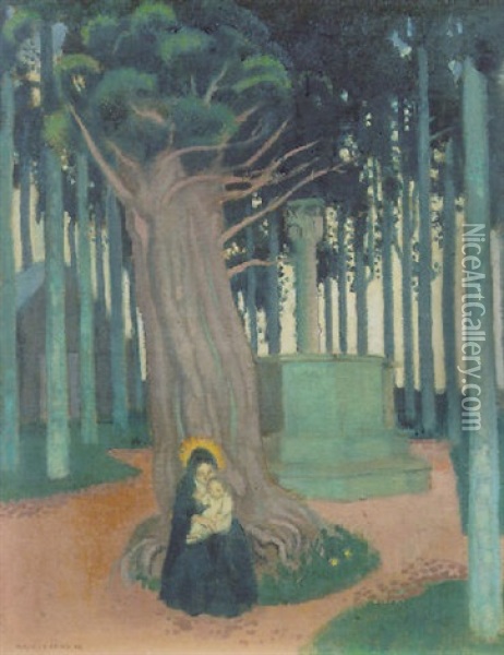 Vierge De St Gonery Oil Painting - Maurice Denis