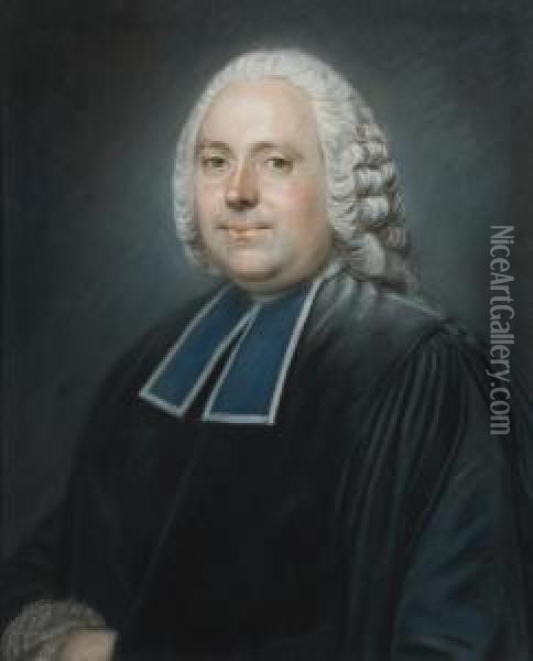 Portrait En Buste D'un Magistrat Oil Painting - Guillaume Voiriot