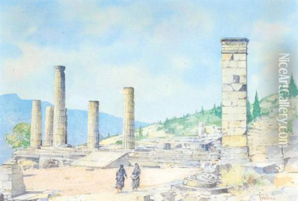 Delphi Oil Painting - Angelos Giallina