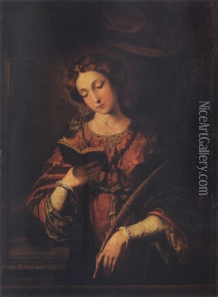 Saint Cecilia Oil Painting - Scipione Pulzone