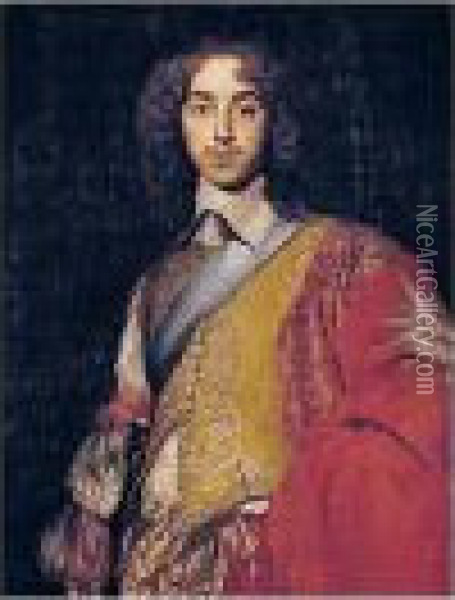 Portrait Of George Villiers, 2nd Duke Of Buckingham (1628-1687) Oil Painting - Adriaen Hanneman