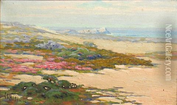 Flowers On The Shore Oil Painting - Charles Bradford Hudson