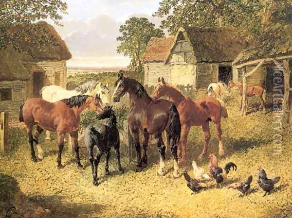 The Farmyard 4 Oil Painting - John Frederick Herring Snr