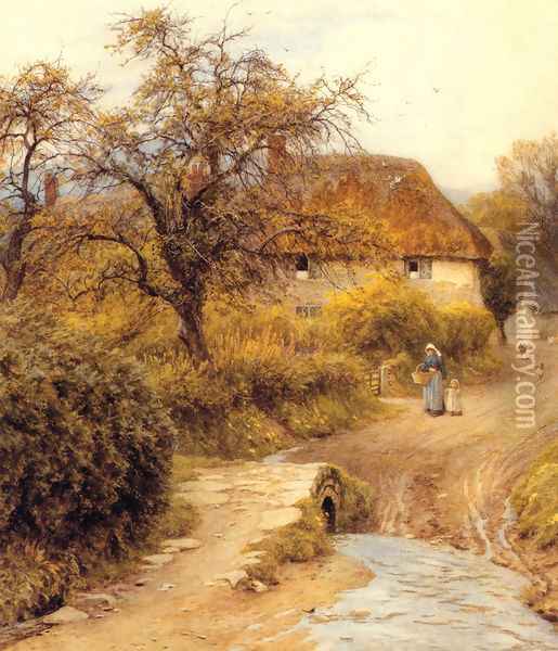 Hill Farm, Symondsbury Oil Painting - Helen Mary Elizabeth Allingham