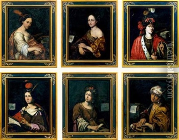 Suite De Six Portraits De Sibylles Oil Painting - Theodor Roos