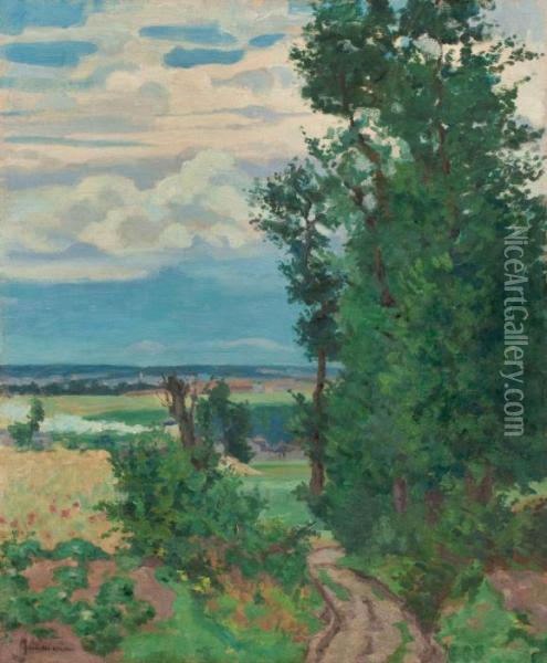 Le Chemin Creux Oil Painting - Armand Guillaumin