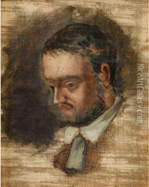 Portrait D'emile Zola Oil Painting - Paul Cezanne