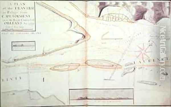 A Plan of the Traverse or Passage from Cape Torment into the South Channel of Orleans Oil Painting - James Cook