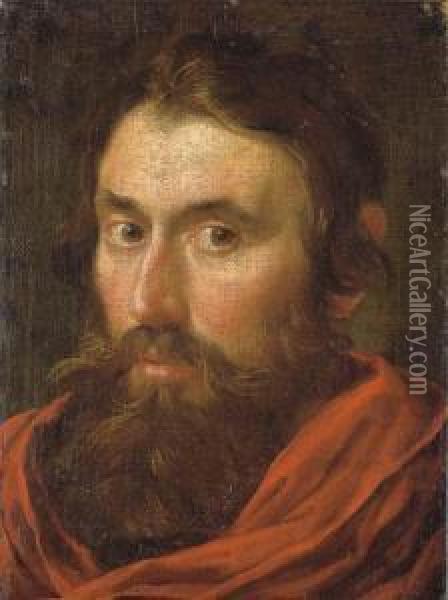 Portrait Of The Artist, As Mars Oil Painting - Gian Lorenzo Bernini