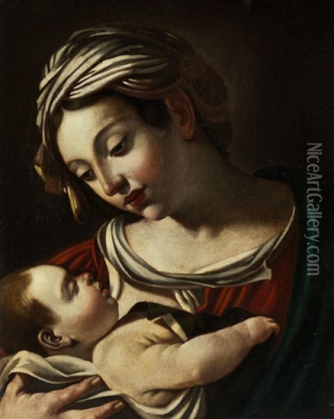Madonna Mit Dem Kind Oil Painting -  Guercino