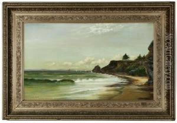 Castle Rock, Santa Barbara, Cal Oil Painting - John Sykes