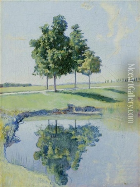 Kastanienbaume Oil Painting - Ferdinand Hodler