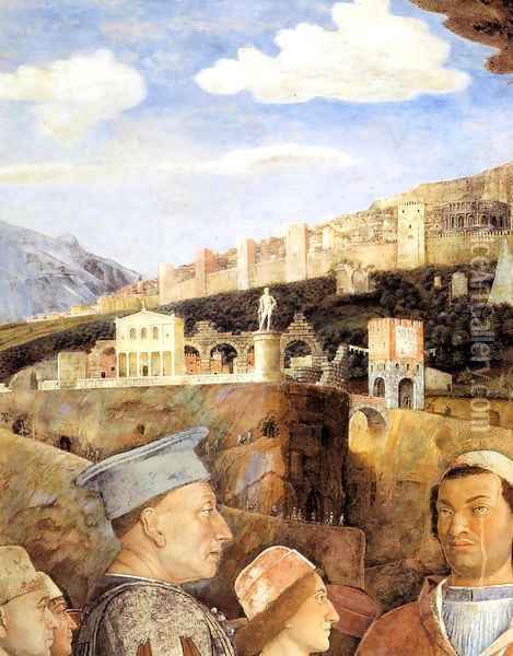 The Meeting (detail) 3 Oil Painting - Andrea Mantegna