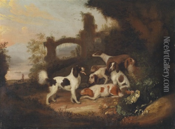 Jagdhunde Oil Painting - Adriaen Cornelisz Beeldemaker