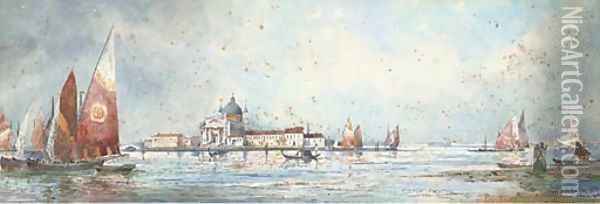 Church of the Redentore, Venice Oil Painting - Thomas Sidney Cooper