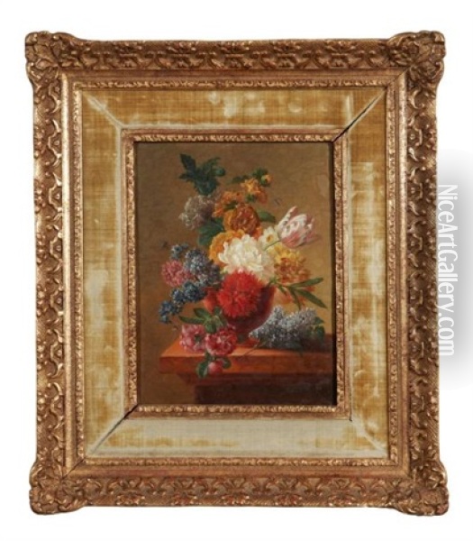 Bouquet De Fleurs Oil Painting - Pieter Faes