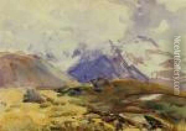 The Simplon Oil Painting - John Singer Sargent