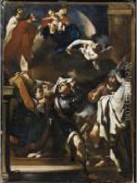 Vestizione Di San Guglielmo Oil Painting - Guercino