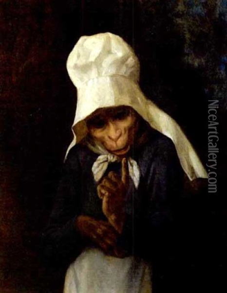 The Missing Link Oil Painting - William Holbrook Beard