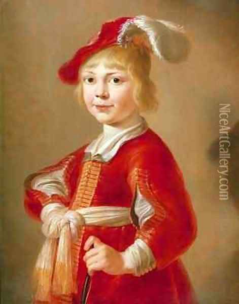 Portrait of a Boy Oil Painting - Jacob Gerritsz. Cuyp