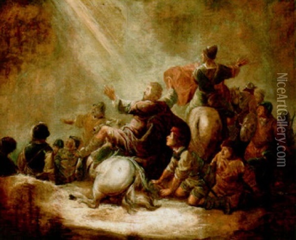 The Conversion Of Saul Oil Painting - Benjamin Gerritsz Cuyp
