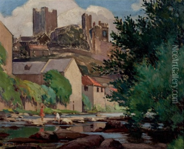 Muchachos En El Rio Oil Painting - Edward Ludlow Mooney