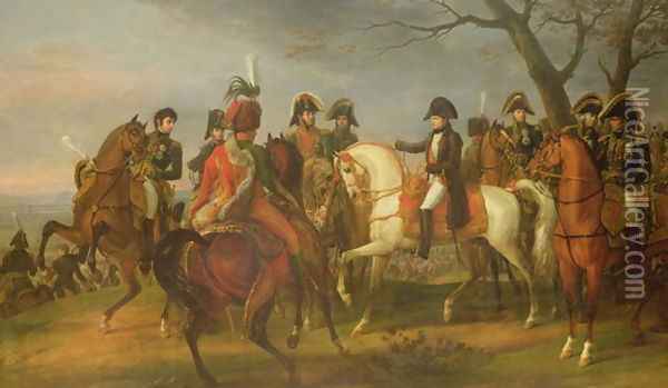 Napoleon 1769-1821 Giving Orders before the Battle of Austerlitz, 2nd December 1805, 1808 Oil Painting - Carle Vernet