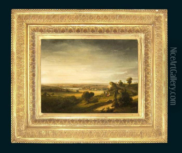Weite Franzosische Landschaft Oil Painting - Theodore Rousseau
