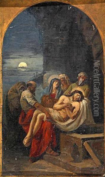 Entierro De Cristo Oil Painting - Bernardino Montanes Perez