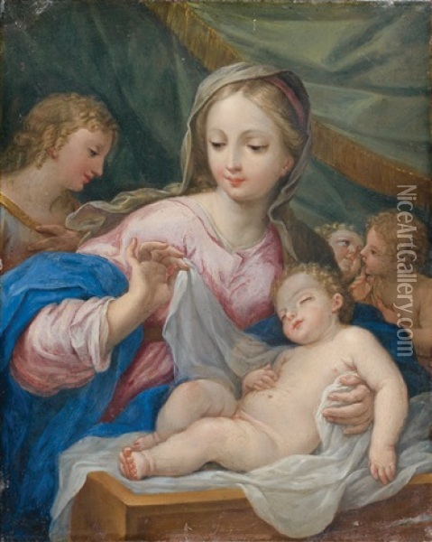 Vierge A L'enfant Oil Painting - Carlo Maratta