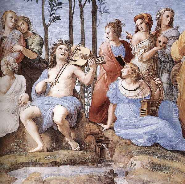 The Parnassus (detail) 3 Oil Painting - Raphael