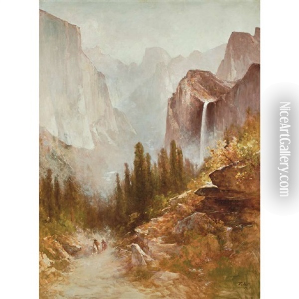 View Of Yosemite Oil Painting - Thomas Hill