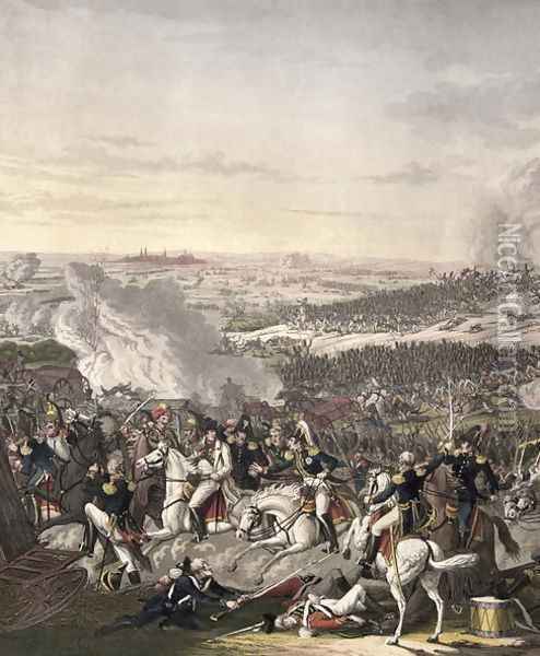 The Flight of Napoleon, Waterloo, 18th June 1815 Oil Painting - Johann Lorenz Rugendas