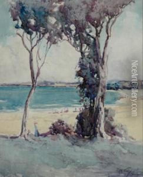 Coastal Scene Oil Painting - Matthew James Macnally