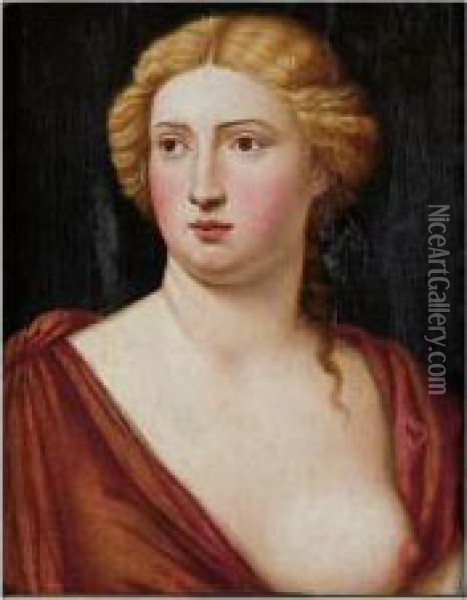 Sybill Oil Painting - Bernardino Licinio