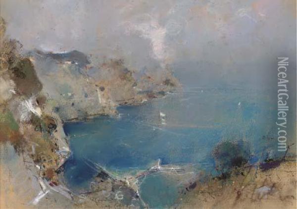 Down To A Bay, Capri Oil Painting - Giuseppe Casciaro