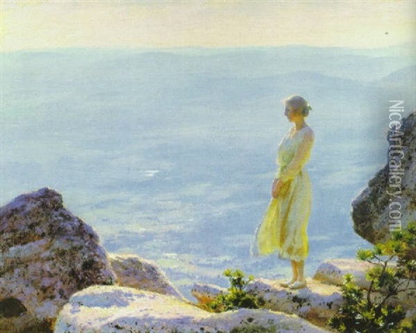 Misty Afternoon Oil Painting - Charles Courtney Curran