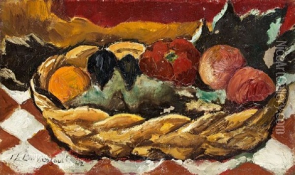 Panier De Fruits Oil Painting - Jean Louis Boussingault