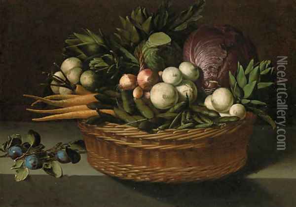 Onions Oil Painting - Pierre van BOUCLE (BOECKEL)