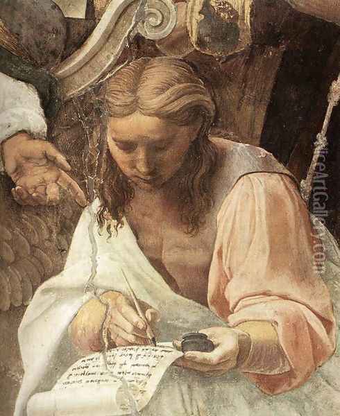 Disputation of the Holy Sacrament (La Disputa) [detail: 7] Oil Painting - Raphael