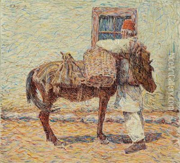 Ith Donkey Oil Painting - Spiro Bocarie