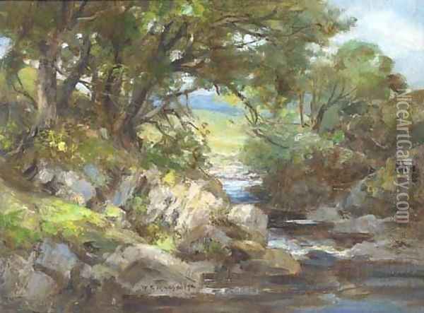 In Tarff Glen Oil Painting - William Stewart MacGeorge