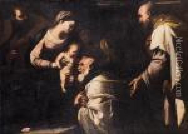 The Adoration Of The Magi Oil Painting - Luca Giordano