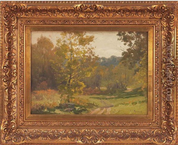 The Roadway Oil Painting - Charles Francis Browne