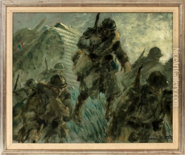 Exodus (l'exode) Oil Painting - Louis Icart