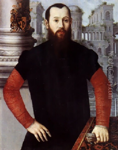 Portrait Eines Dreissigjahrigen Mannes Oil Painting - Jan Stephan von (Calcker) Calcar