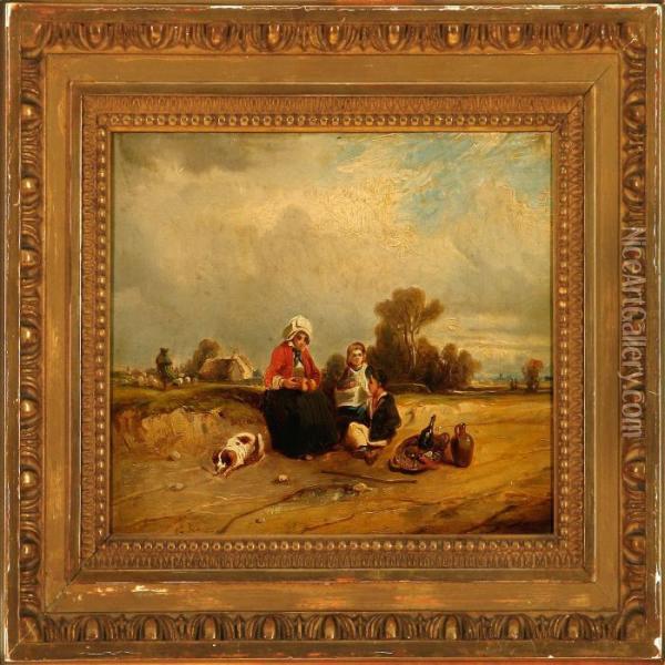 Le Gouter Oil Painting - Camille-Joseph-Etienne Roqueplan