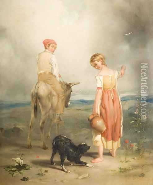 The Heath Belle, 1831 Oil Painting - Paul Falconer Poole