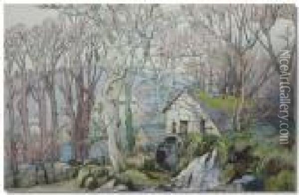 The Mill -lamorna Oil Painting - Isabel Wrightson