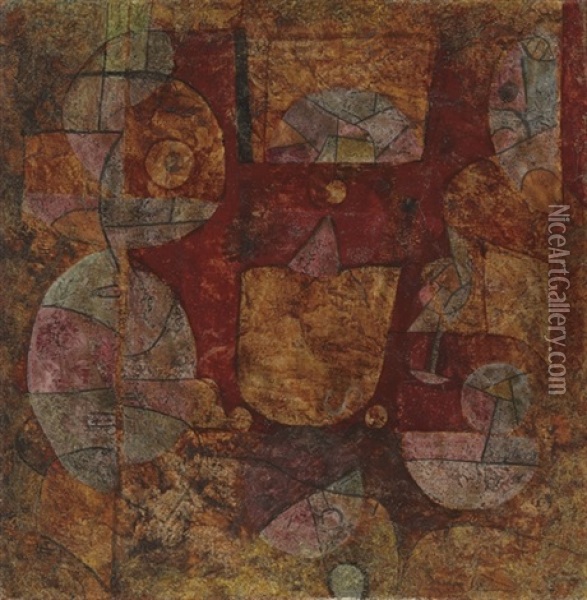 Ohne Titel - Ein Magier Experimentierend Oil Painting - Paul Klee